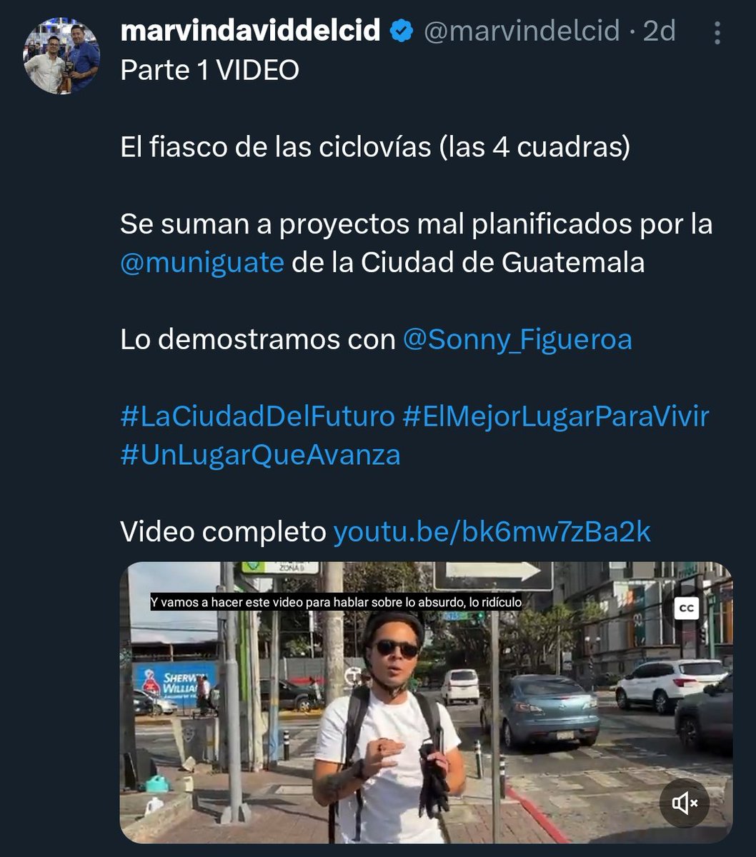 losArzuTeEspian's tweet photo. No tengo pruebas pero tampoco dudas de que es la gente del #CIACS que tienen los Arzú en la #MuniGuate
Tienen un ejército de ciberdelincuentes que hacen ese tipo de trabajo
Es casi seguro que por el reportaje de la ciclovía que se molestaron https://t.co/gYPE4XzPmY