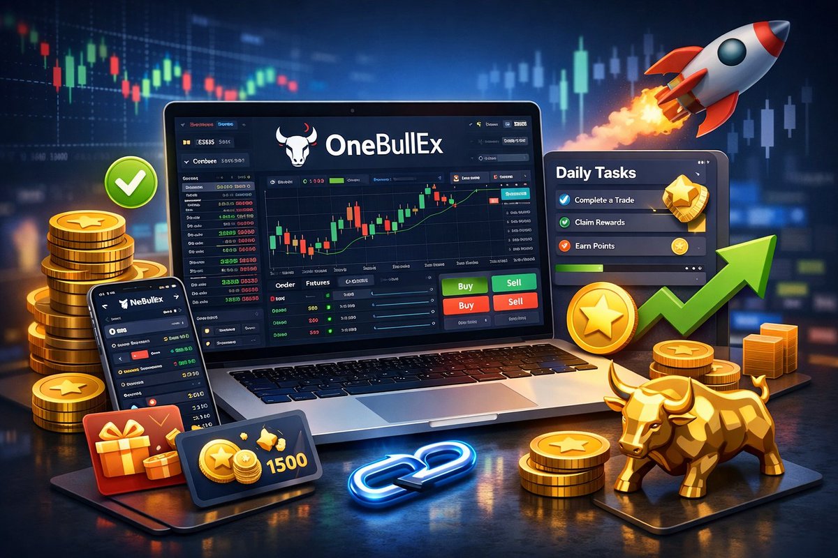 Exploring <a href="/One_BullEx/">OneBullEx</a> 👀
Clean UI, easy Spot &amp; Futures trading, and a Points Program with daily tasks that rewards active users. 

Still early, but looks promising for traders who like testing new platforms. 

Worth checking out 🚀
🔗 linktr.ee/OneBullEx