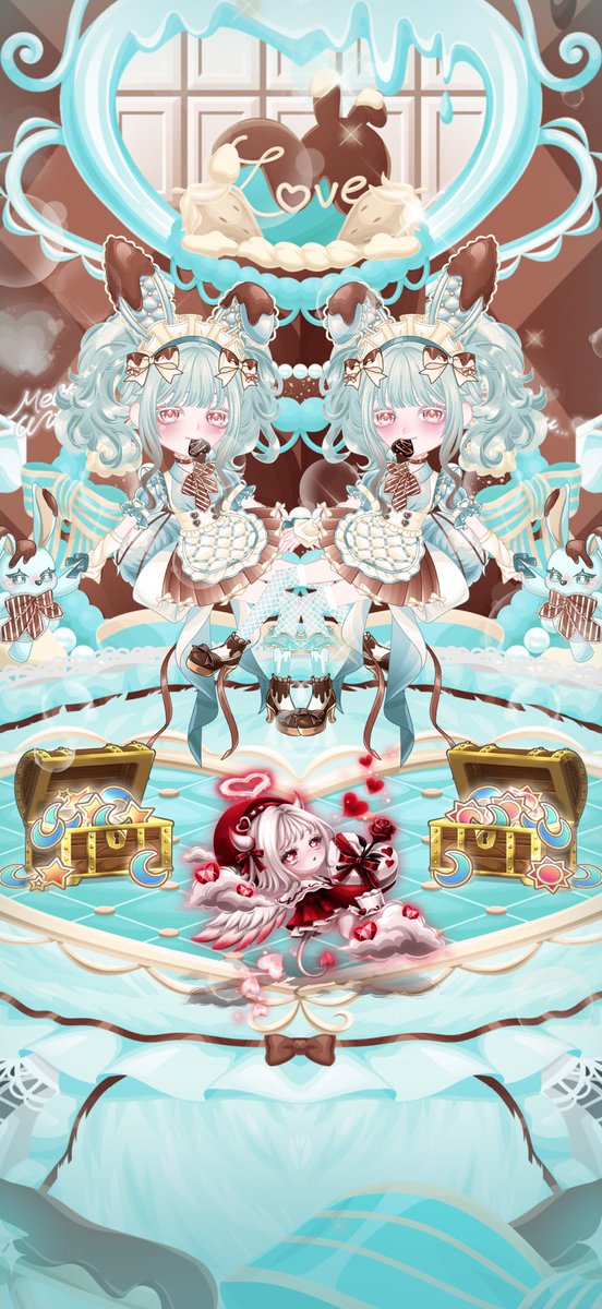 #バレンタイン
#ペアリウム #着せ替えゲーム