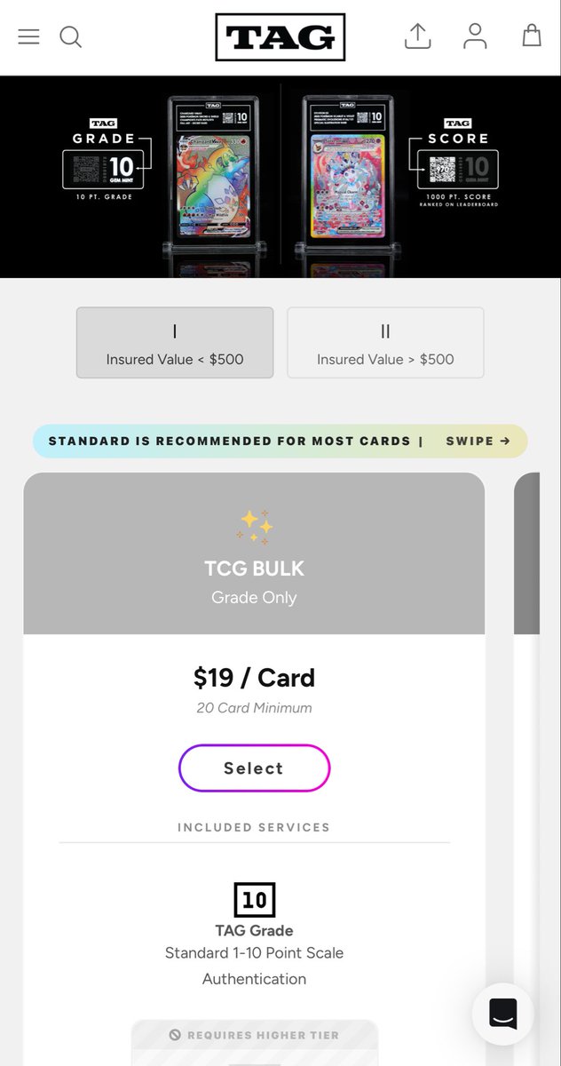 Pokemon886's tweet image. The latest PSA price hike has me officially switching to TAG Grading.
TAG slabs look significantly more modern and premium, and their current pricing is now cheaper than PSA — just $19 per card (20-card minimum).

Who else is making the move?

#PSA #TAGGrading  #TAG #Pokemon