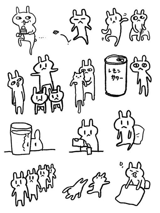 うさぎ 落書き 