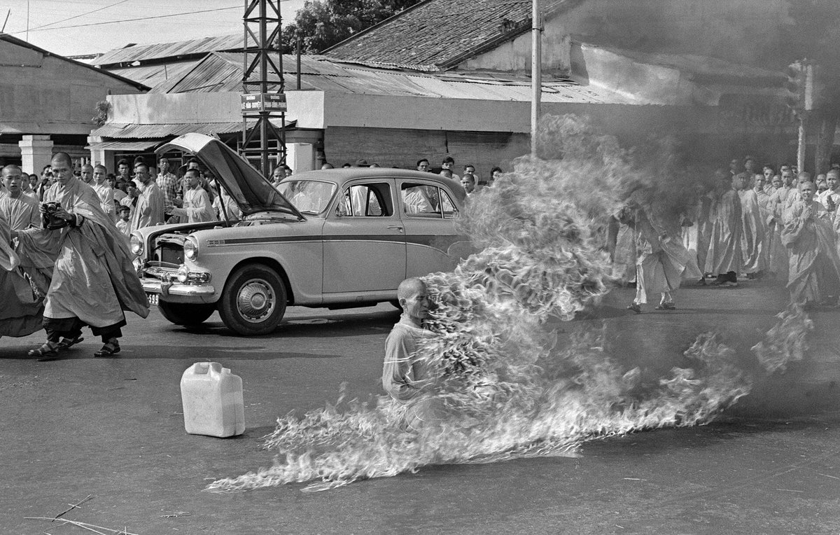 This sort of collective action—Walk for Peace—is much easier on all concerned than when, back in the day, extreme individual protest led to Buddhist monks lighting themselves on fire in order to make their point.
