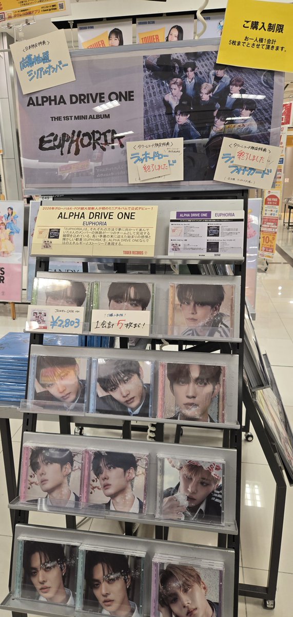 ALPHADRIVEONE】 THE 1ST MINI ALBUM『#EUPHORIA』 JEWEL CASE Ver