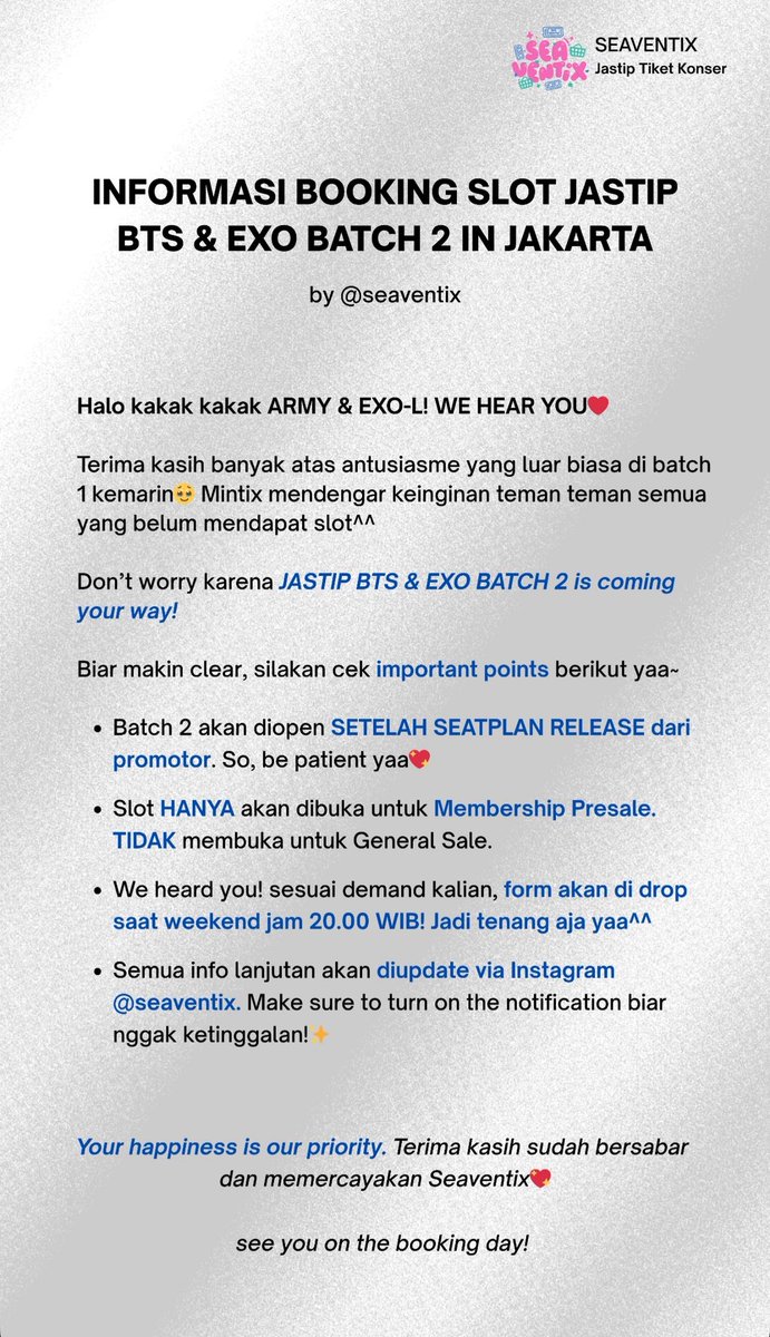 JASTIP TIKET KONSER tweet media
