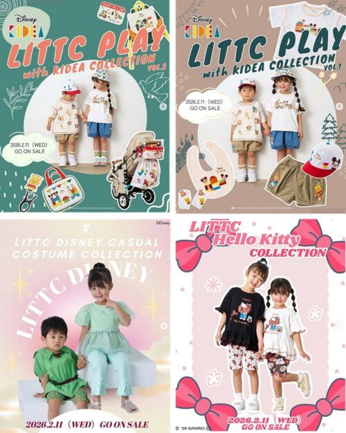 shimapatobu's tweet photo. しまむら『Littc(リトシー)』コラボ!KIDEAのベビーアイテム、サンリオ ��ローキティの子供服、ディズニーのカジュアルコスチュームなどが2026/2/11より新発売!再販売は?
https://t.co/HdPoBr1wep
#LITTC #ディズニー #リトシー #サンリオ
#しまむら #しまパト #しまむらコラボ
LITTC PLAY with KIDEA COLLECTION(GOODS)
LITTC PLAY with KIDEA COLLECTION
LITTC DISNEY CASUAL COSTUME COLLECTION
LITTC Hello Kitty COLLECTION
がラインナップ!