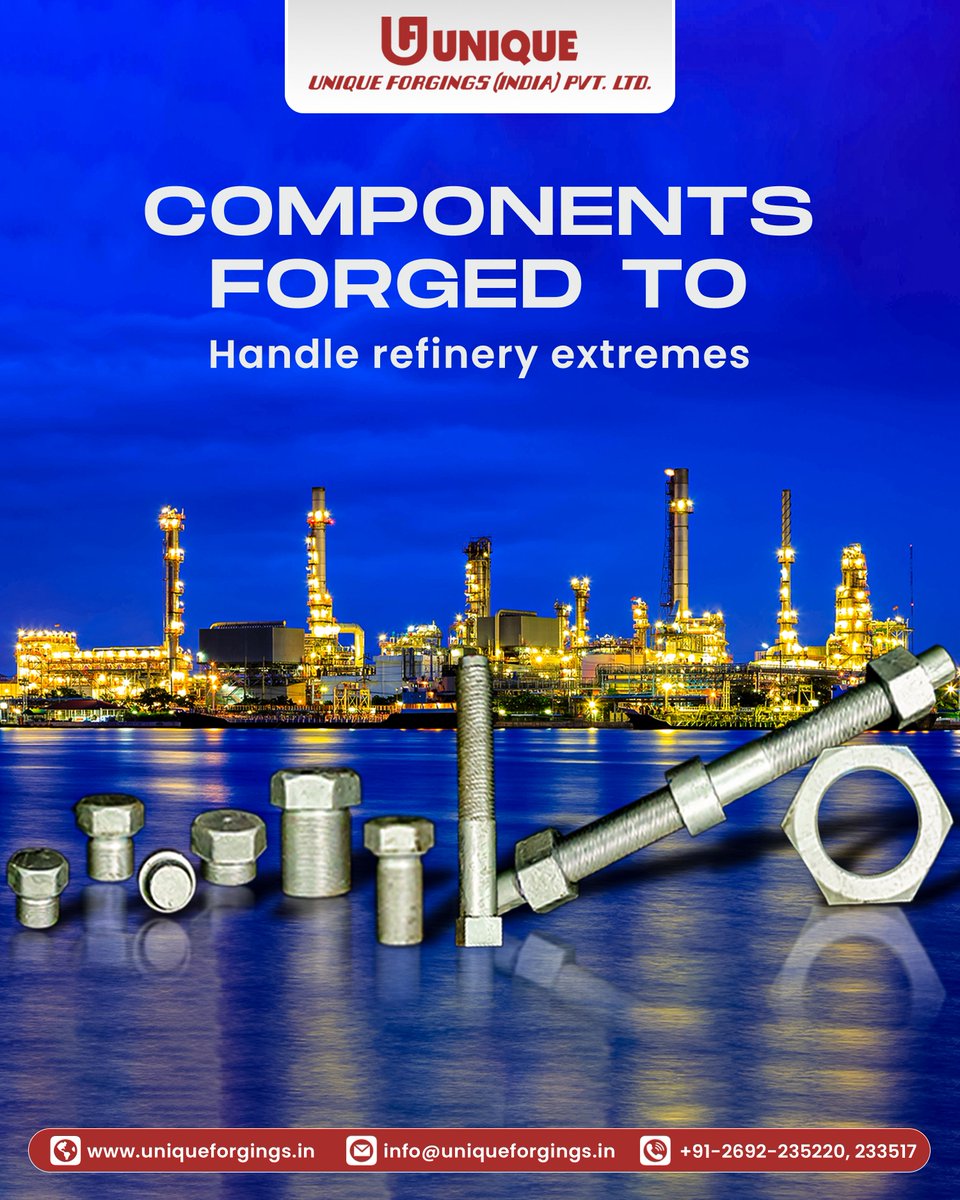 Built for pressure. Proven in extremes. 🔩

👉 Connect with us for industrial-grade solutions.

#UnqiueForgings #ForgedToPerform #IndustrialForging #RefinerySolutions #OilAndGasIndustry #HeavyEngineering #MadeInIndia #ForgingExcellence #IndustrialManufacturing