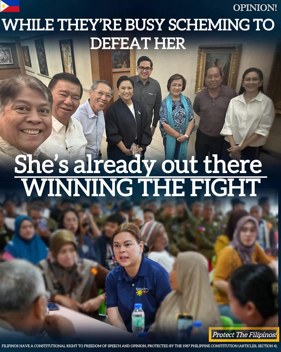 They fill their schedules with meetings to manufacture lies against one honest leader. They aren't just plotting; they are panicking. They know that when the truth wins, their corruption ends. 💯

#DuterteLangMalakas 
#DutertePaRin 🇵🇭👊🏻