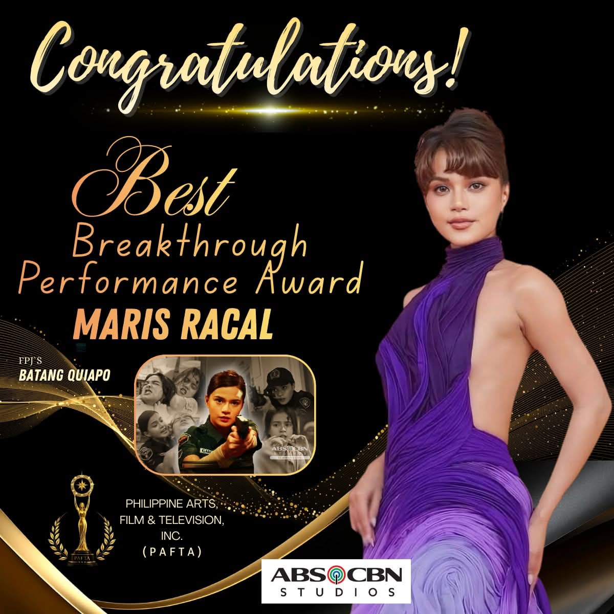 <a href="/MissMarisRacal/">Maris Racal</a>  Congratulations Ponggay!