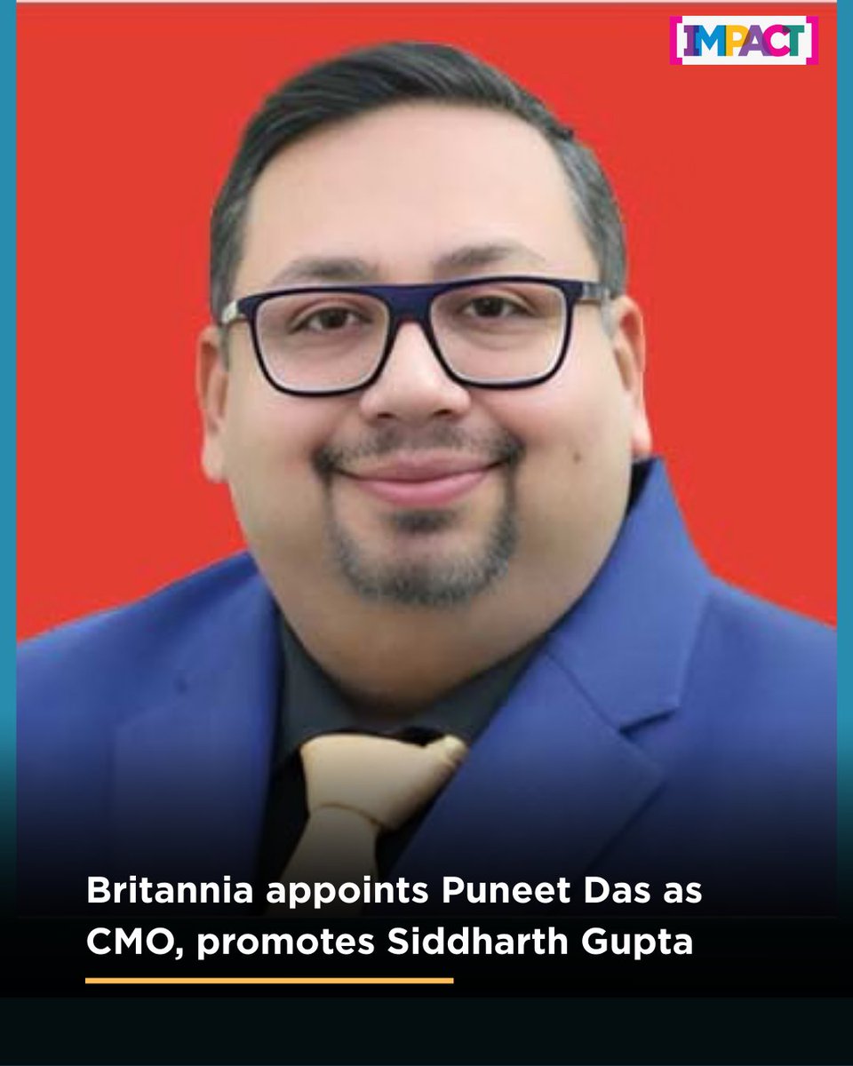 IMPACT_onnet's tweet image. Puneet Das joins @BritanniaIndLtd as Chief Marketing Officer as Siddharth Gupta steps up within the ranks. A seasoned FMCG leader, Das has held senior roles across leading Indian and global consumer brands.

Read more on - impactonnet.com/more-from-impa…

#Britannia #PuneetDas #CMO