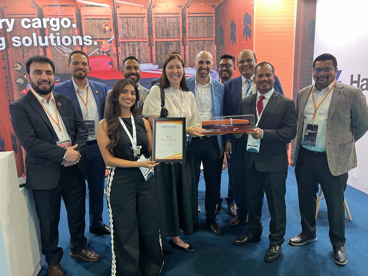 FLEETLINESHPNG's tweet photo. We are proud to share that we have received Hapag-Lloyd AG’s Largest Project Cargo Award for the ninth consecutive year.

https://t.co/1uuKAp19gn https://t.co/NqnCzNtFhv