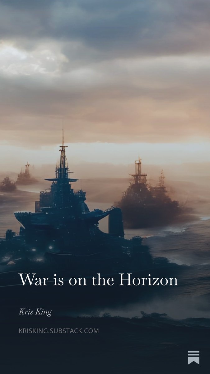 RealKrisKing's tweet photo. In March 2023 while praying about some personal things, the Lord interrupted my train of thought and said, “War is coming, Kris. Be prepared.”

I wrote an article in response to that word.
https://t.co/J17jY968SH https://t.co/P9eK6POIvY