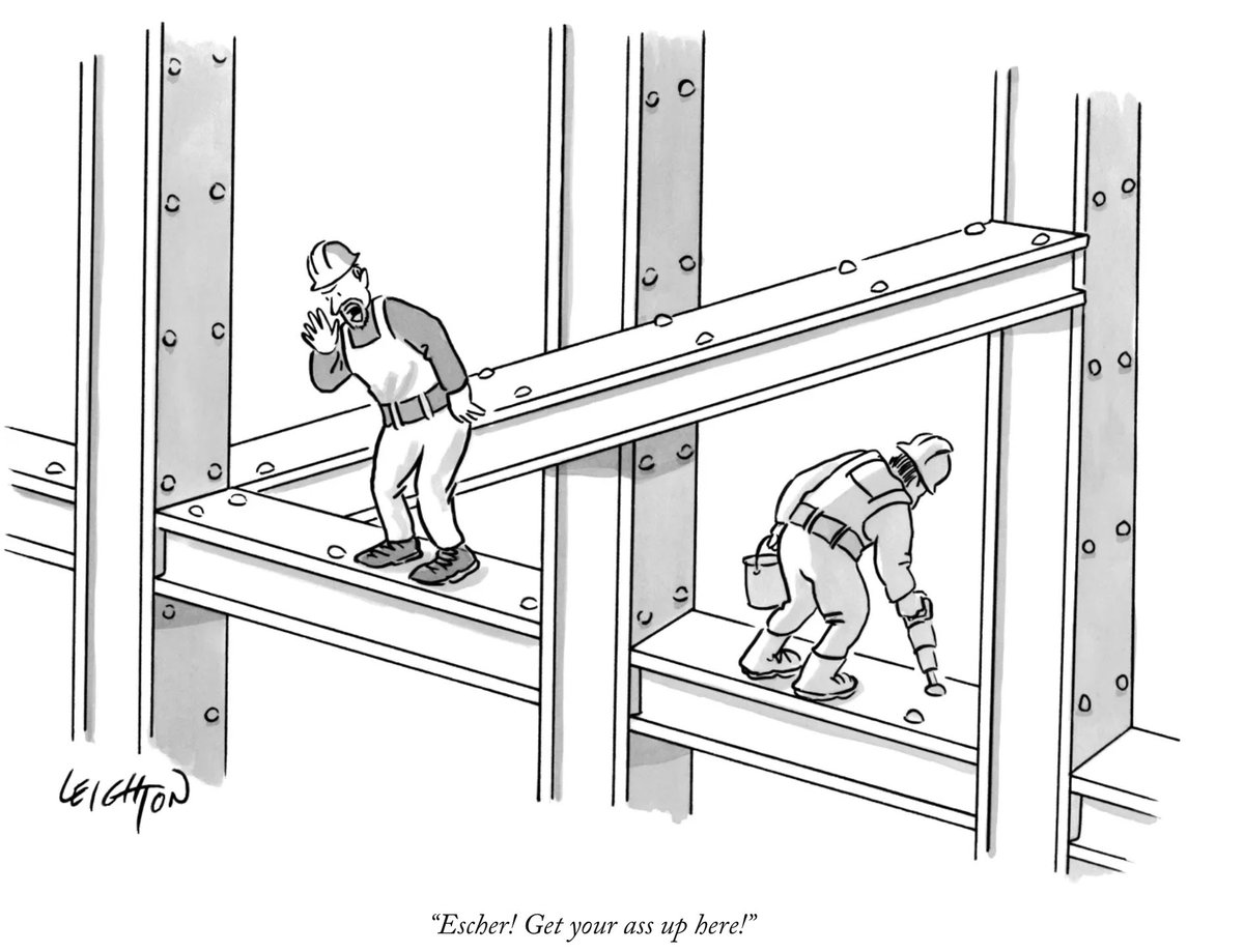 “Escher! Get your ass up here!”