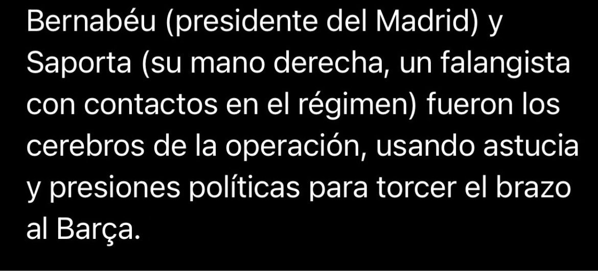 Siempre. Para demostrarlo está el ejemplo de fortaleza del Barça para quedarse sin Di Stefano, evidenciando así su poderío incontestable. El amigo Franco, joder, recordado por todos en la ciudad condal.
