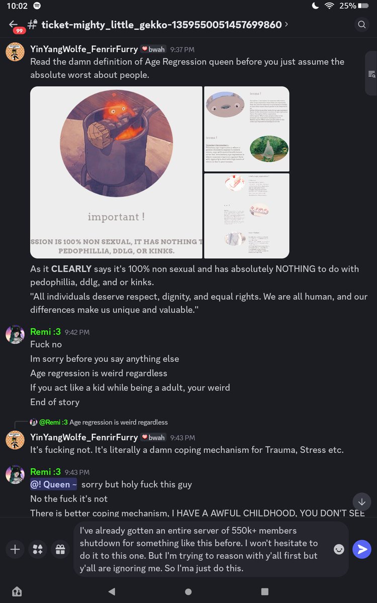 Hybrid_GamerGod's tweet photo. @discord_support here is the proof to my last post. I have 6 screenshots but I can only upload 3 at a time. I'll reping you all with the last 3. https://t.co/Og2OWmvnj3