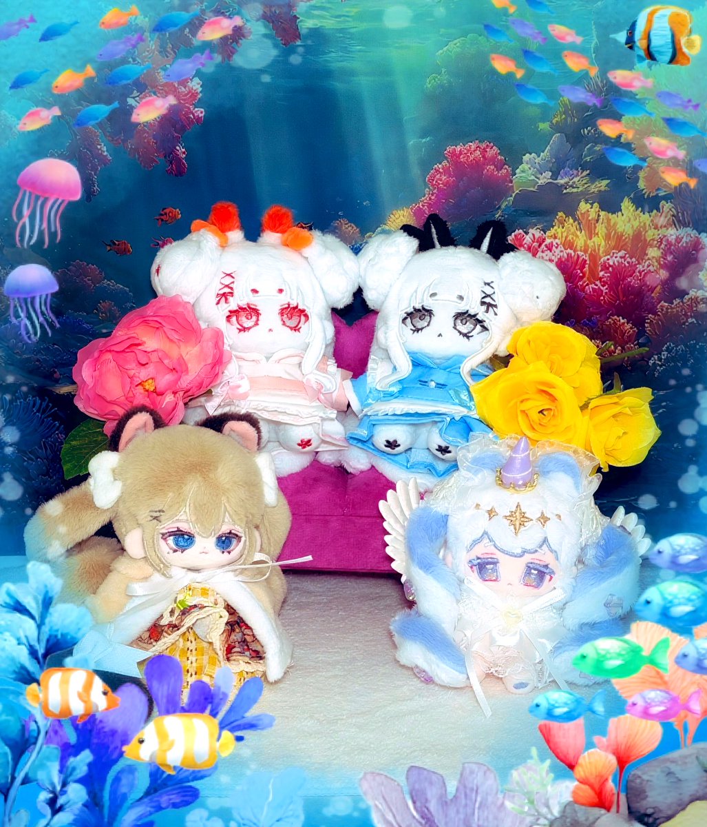 我が家の10cmむぬいーず #さんがつぬい #無属性ぬいぐるみ