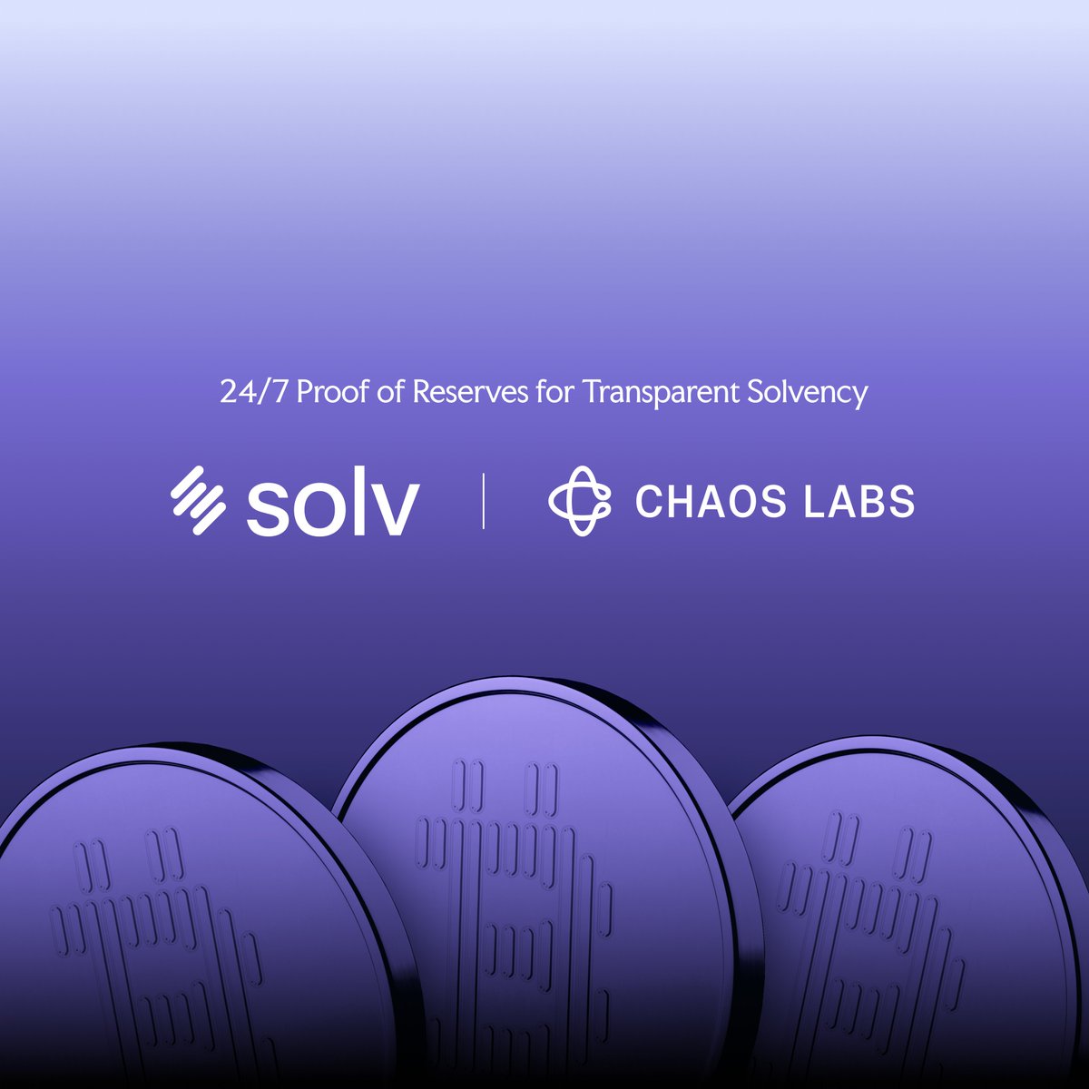 SolvProtocol's tweet photo. We've integrated with @chaoslabs!

The collaboration brings a  PoR that works 24/7 365 ensuring that the largest onchain BTC reserve is solvent amidst the chaos of volatile markets.

Solving. https://t.co/fVCbX0bdZb