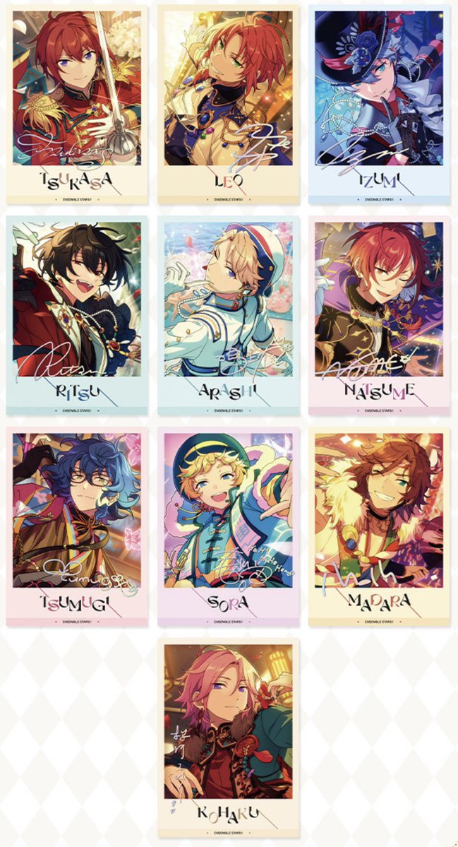 譲渡】あんスタ 中国 星幻時序ポラロイド 第五弾 5BOX予約予定 【譲