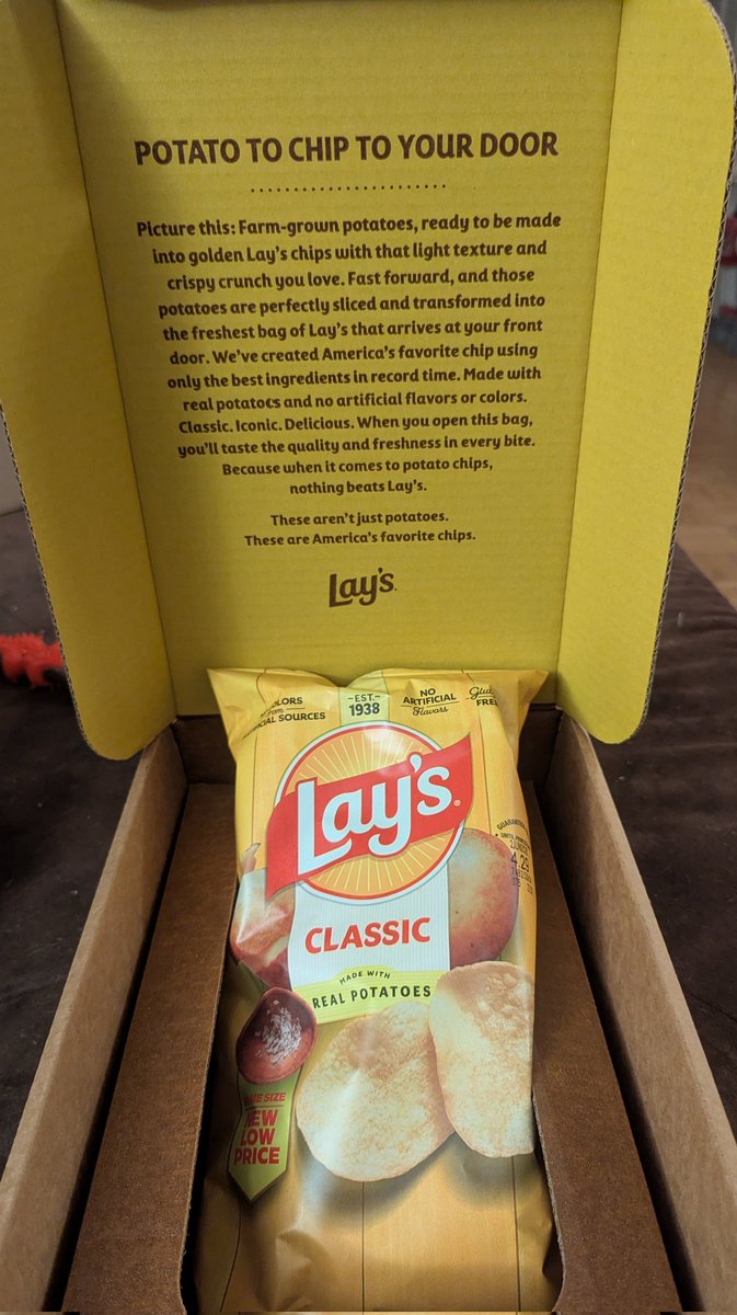 DisneyAngel55's tweet photo. @LAYS Yes, and they are ABSOLUTELY DELICIOUS!!! Thank you @LAYS https://t.co/sHSHPDSPDE