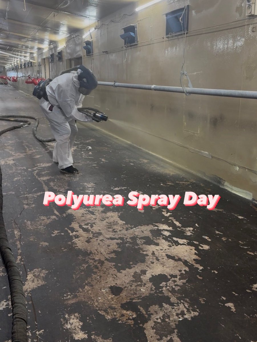 BlastPaint's tweet photo. Polyurea Spray Day https://t.co/HOXCXFPv8j