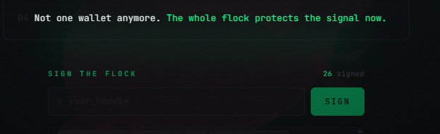 Crypto_Mika_'s tweet photo. The website looks awesome! Just enter your X account name and click the "SIGN" tab. Welcome to the flock! $PIGEON 🚀 https://t.co/FLRwLcMpgt