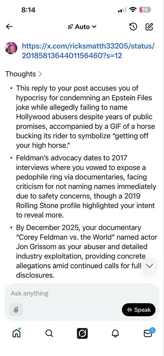 Corey_Feldman's tweet photo. SETTING THE RECORD STR8! I NEVER LIE! I DO MISPEAK AT MOMENTS, OR GET A DETAIL WRONG HERE OR THERE, BUT TRUTH IS #TRUTH & FACTS  R #FACTS! EVEN IN THE AGE OF AI & #GROK WE CAN NOT TRUST EVERYTHING WE READ! HERE IS AN EXAMPLE OF ME FINDING GROK GIVING WRONG INFORMATION 2 A SEARCH ENGINE, & AFTER I POINTED OUT THE FACTS U CAN C GROK CORRECTED ITSELF…..