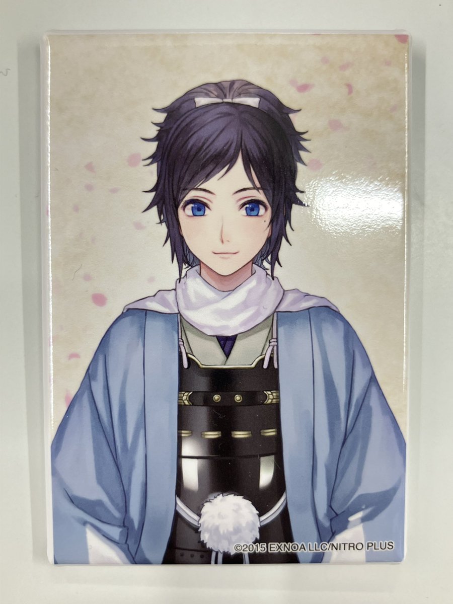 入荷情報】 刀剣乱舞 とうらぶ スクエア缶バッジ 跪坐 大和守安定