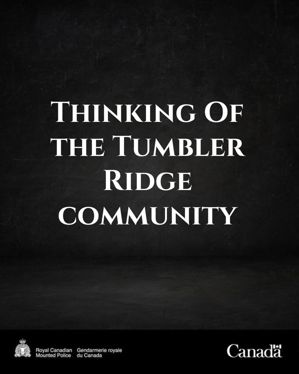 nvanrcmp's tweet photo. We are deeply saddened by the tragedy that occurred today in Tumbler Ridge. Our thoughts are with the victims, their families, the students and staff impacted, and the entire community during this incredibly difficult time.

We stand with the community of Tumbler Ridge and with all first responders as they navigate the days ahead.