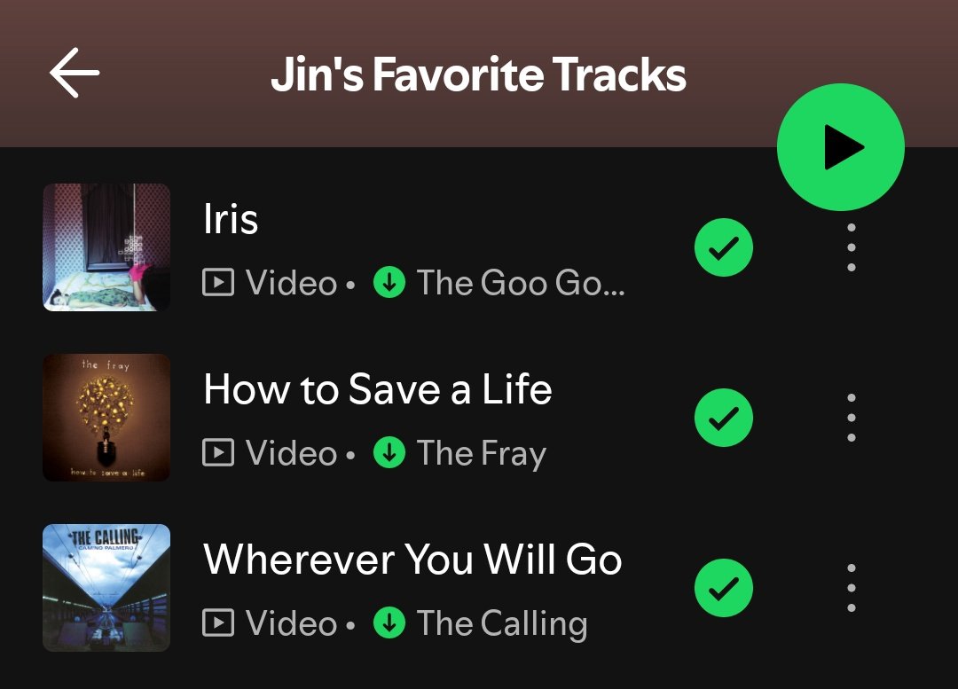 seokjin putting three of the most divorced white man midlife crisis radio anthems back to back in one playlist oh what the hell #sure
