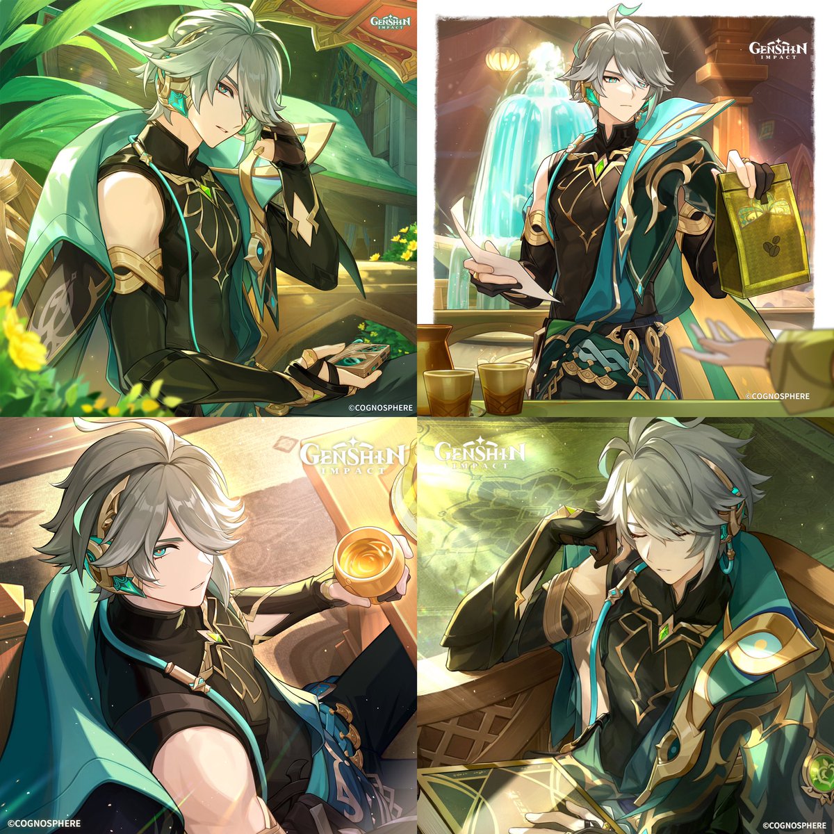 four official alhaitham bday arts now 🥹💚