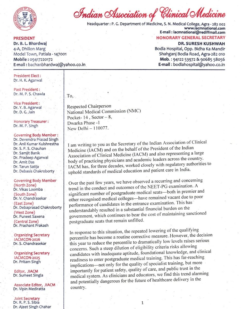 At least 15 medical associations have written a letter to the National Medical Commission about lowering the NEET PG cutoffs.

They said that these cutoffs have seriously harmed the public trust in the medical system. 

Now, reservation is becoming a serious concern in such