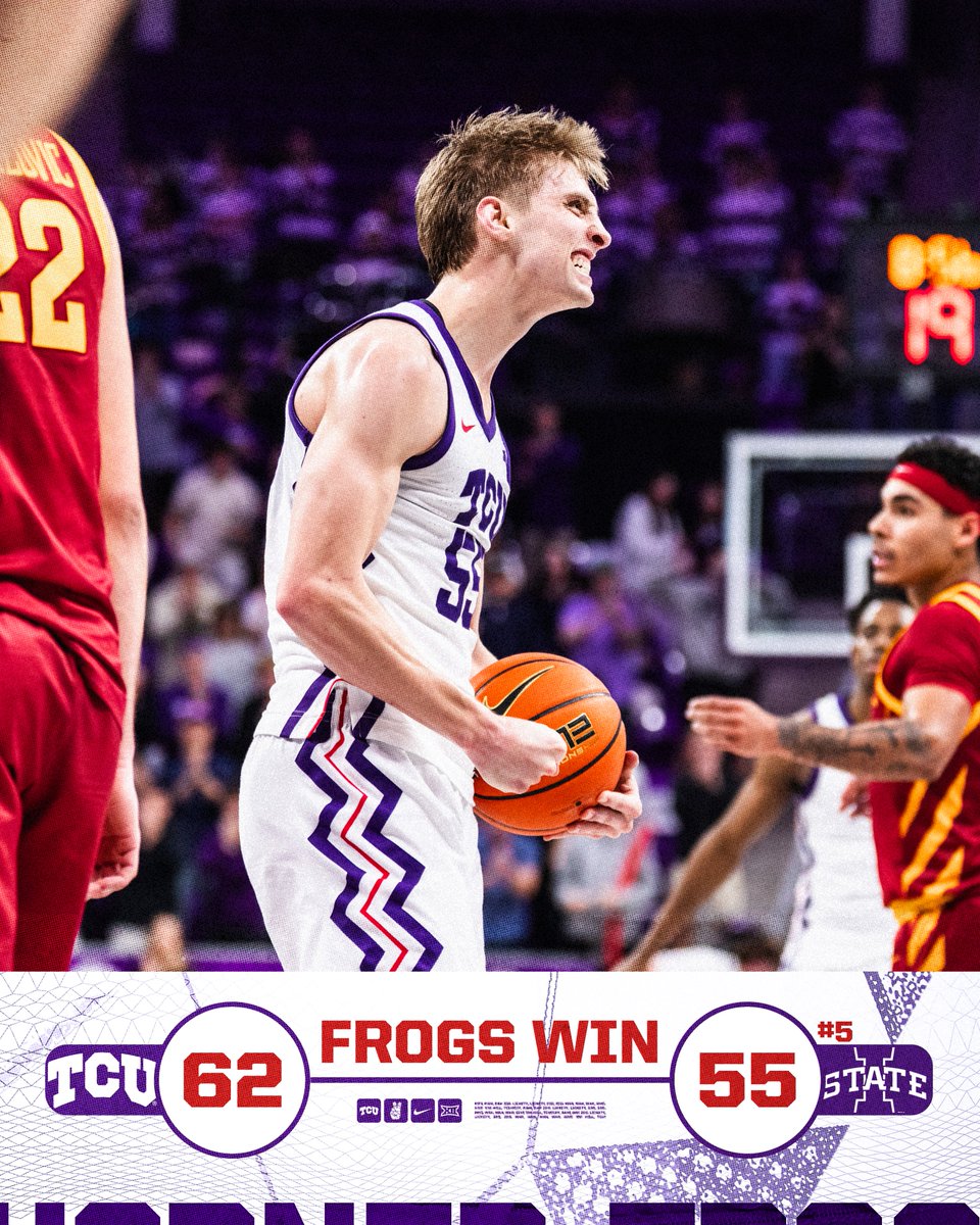 FROGS WIN!

TCU scores the last 12 points!

#GoFrogs