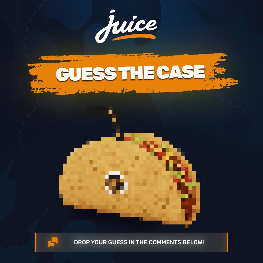 💼 Guess the Case ❓
Think you know the case? This is a hard one! 👀

Drop your guess + Player ID also Like + RT + Follow for a chance to get JUICED 💦