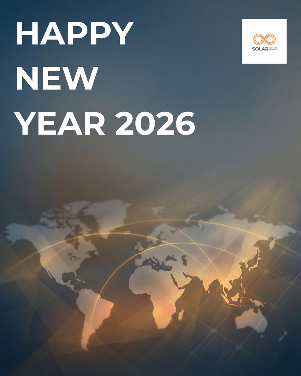 joinSFA's tweet image. Happy New Year 2026 🌍☀️

As we step into 2026, we pause to reflect on a defining first chapter for Solar Futures Alliance.

2025 was about laying foundations.
We launched with a clear mandate: to advance energy sovereignty and solar-led development across the Global South. Over