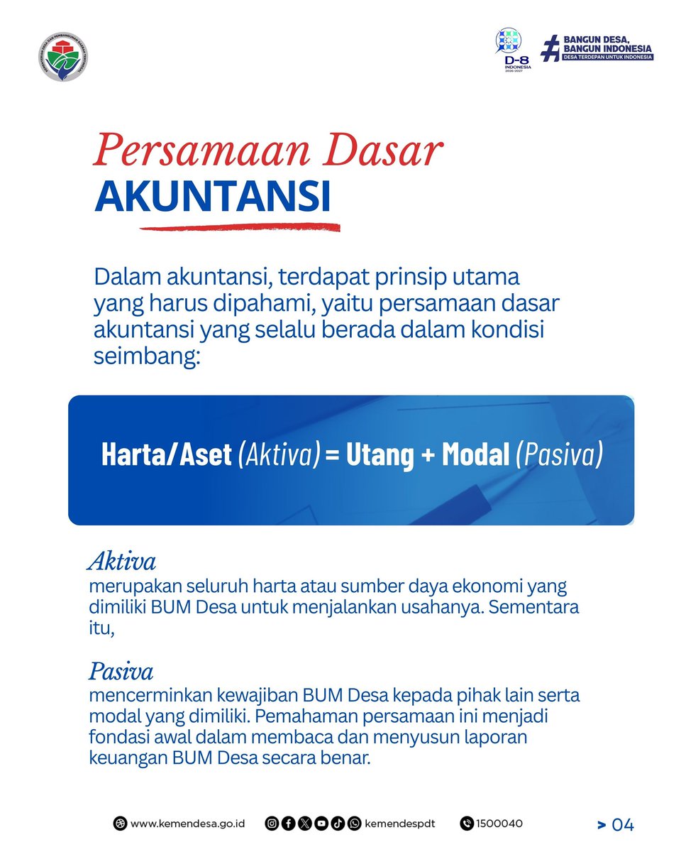 #SobatDesa, Februari adalah momentum memperkuat BUM Desa agar makin profesional dan berkelanjutan 🌾

Melalui TaMasyA (Pelatihan Masyarakat Desa), Kemendes PDT menghadirkan ruang belajar di media sosial tempat pengetahuan bertemu praktik nyata.