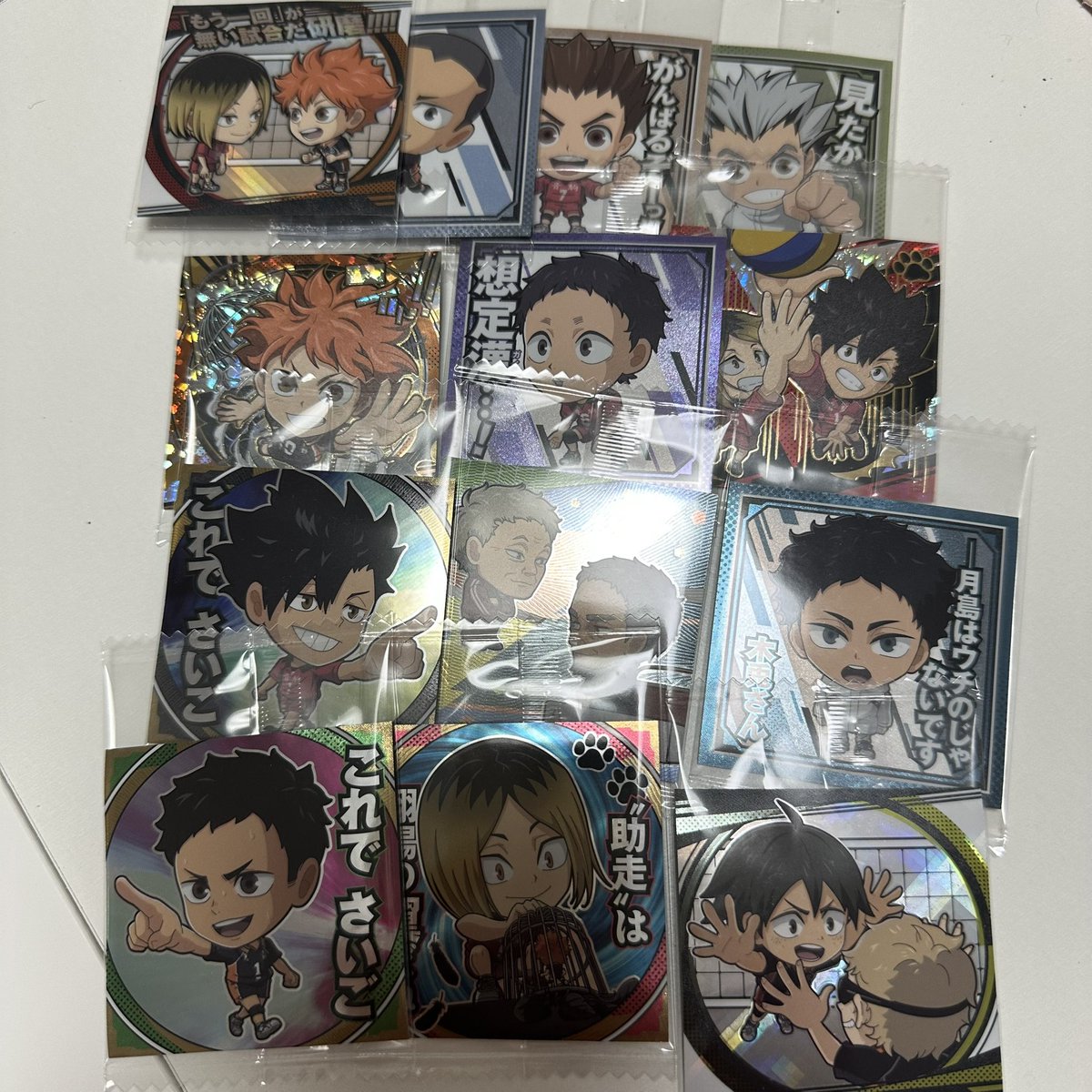 E47Lv's tweet photo. ハイキュー ウエハース シール ゴミ捨て場の決戦 交換

譲　画像のもの

求　菅原孝支 https://t.co/zL5aWw7ZjA