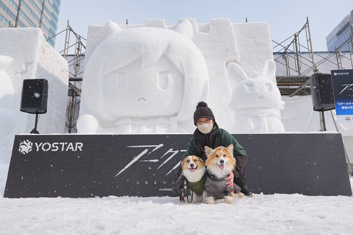 さっぽろ雪まつりに行ってきたよ！⛄ #コーギー #corgi #FX2