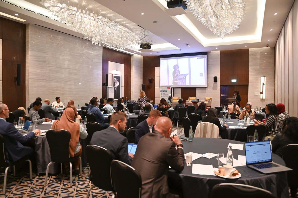 IPSS_Addis's tweet photo. Happening now: #IPSS in collaboration with @fes_au holds a high-level dialogue on 'Forces for Peace: Realities of Peace Support Operations in Africa' on the sidelines of #39AUSummit. Susanne Stollreiter opened the dialogue with her remarks, and @ElMiviri gave a presentation on the case of SADC in the Democratic Republic of Congo. #Agenda2063