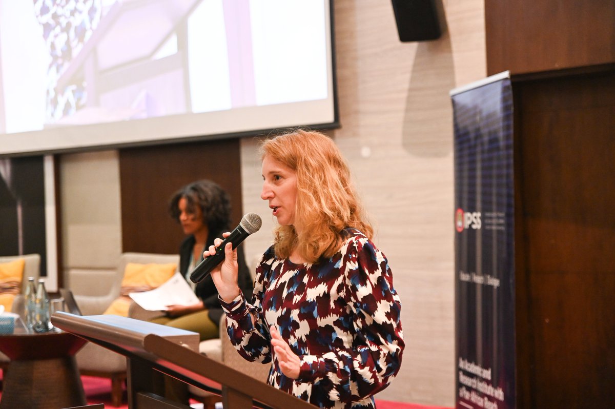IPSS_Addis's tweet photo. Happening now: #IPSS in collaboration with @fes_au holds a high-level dialogue on 'Forces for Peace: Realities of Peace Support Operations in Africa' on the sidelines of #39AUSummit. Susanne Stollreiter opened the dialogue with her remarks, and @ElMiviri gave a presentation on the case of SADC in the Democratic Republic of Congo. #Agenda2063
