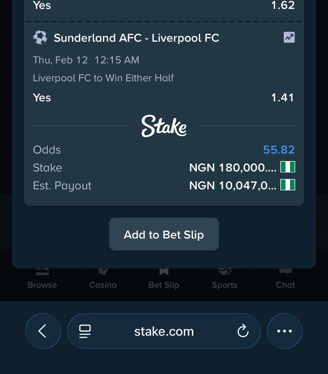 Football on Stake today 

27k odds stake.com/sports/home?be…

39 odds stake.com/sports/home?be… 

56 odds stake.com/sports/home?be… 

Register a stake account via stake.com/?c=f213c5ba25&…

Use welcome code ‘banks’ for weekly airdrops and bonuses 

Dm t.me/RealJoyEpos for bet