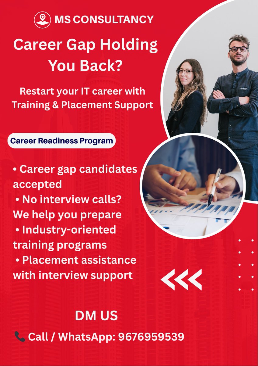 MS Consultancy Training & Placement Assisstance tweet media