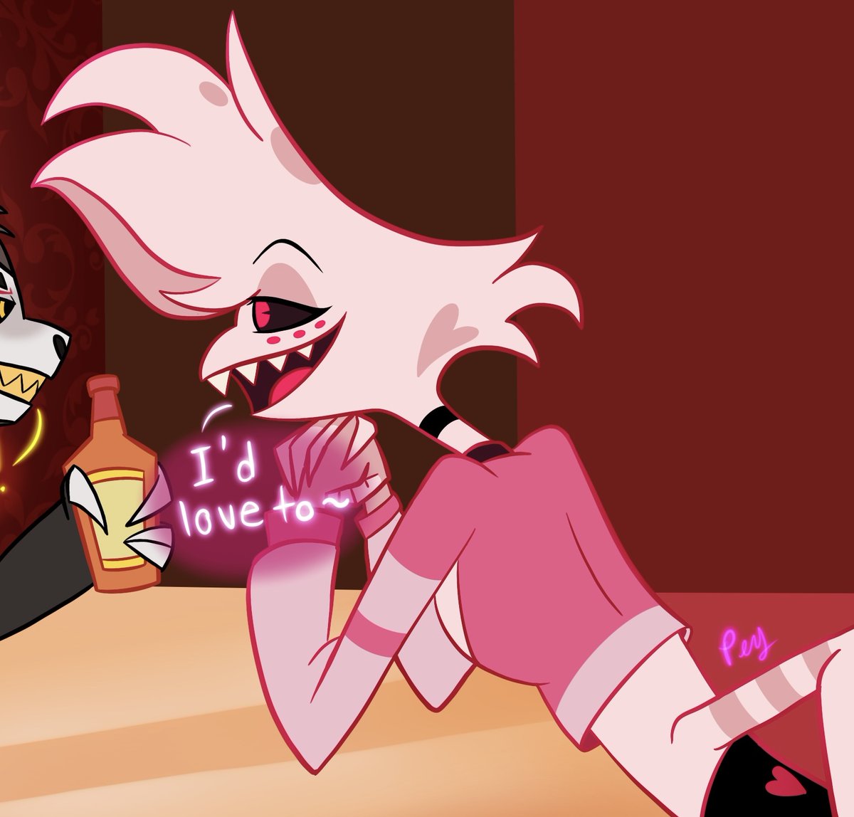 peymac_HH's tweet photo. WIP for Huskerdust Week on Bsky Day 3: Drag/Choke
#huskerdustweek2026 #huskerdust #wip #hazbinhotelfanart https://t.co/wQP4soZV9h