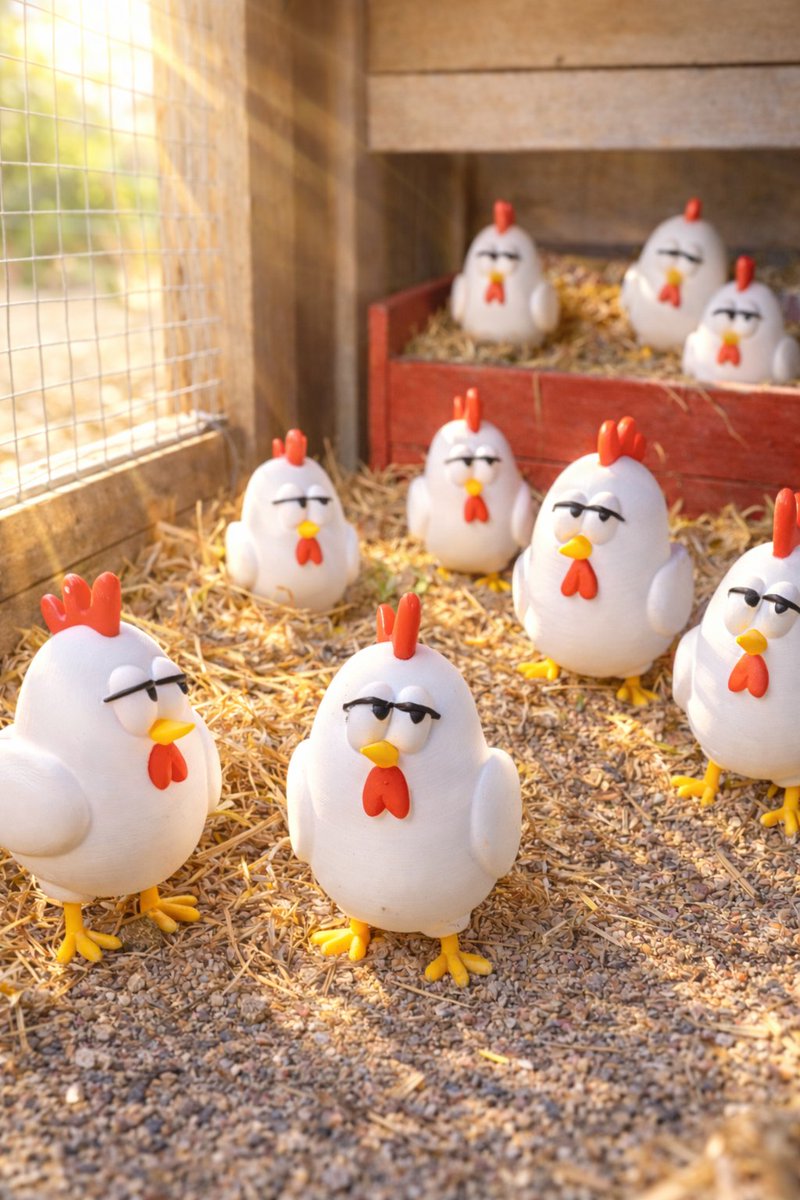 にわとりくんの大群🐔