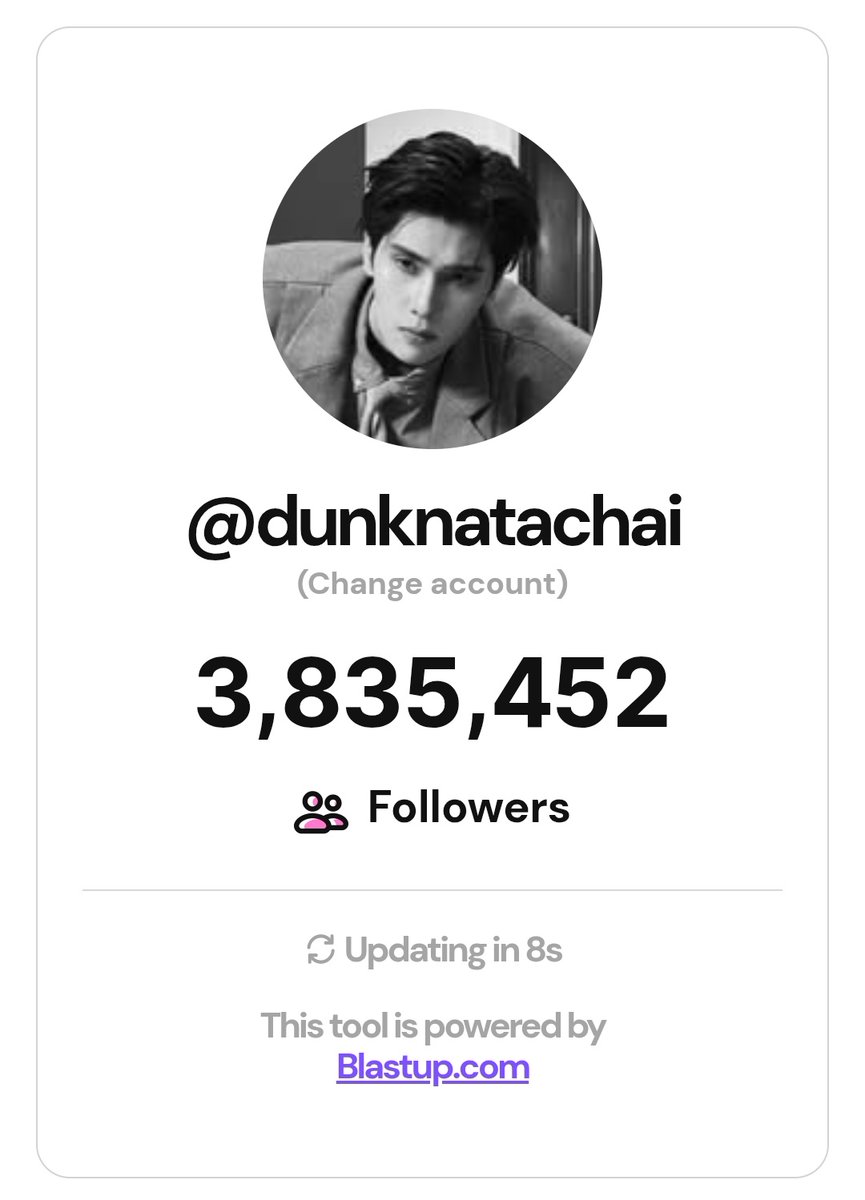 zaynauthentic's tweet photo. (Instagram Follower Growth)
Ig: dunknatachai 

Time gap: 24 hours
Variation: Increase by more than 1.5K followers

#dunknatachai #จุงดัง #JoongDunk https://t.co/UsPF4ZOoKL