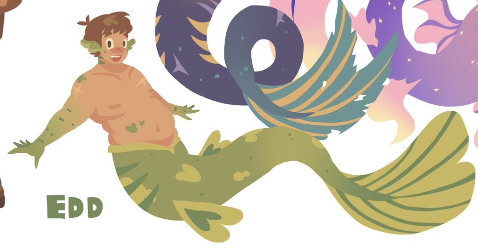 I LOVE @cupTWOst ‘s MERMAN EDD SM AAA I NEED TO DRAW MY SONA IN THIS AU ...