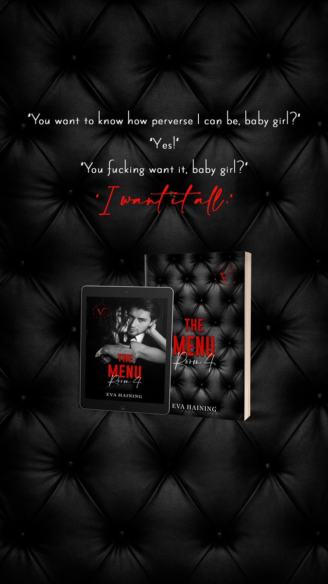 🎉 We are 𝐨𝐧 𝐭𝐨𝐮𝐫 this week with 𝗧𝗵𝗲 𝗠𝗲𝗻𝘂: 𝗥𝗼𝗼𝗺 𝟰 (𝗖𝗹𝘂𝗯 𝗩) by <a href="/evahaining/">Eva Haining Author</a> available on 𝗞𝗶𝗻𝗱𝗹𝗲 𝗨𝗻𝗹𝗶𝗺𝗶𝘁𝗲𝗱

𝗕𝘂𝘆 𝗡𝗼𝘄 ➜ mybook.to/TheMenu