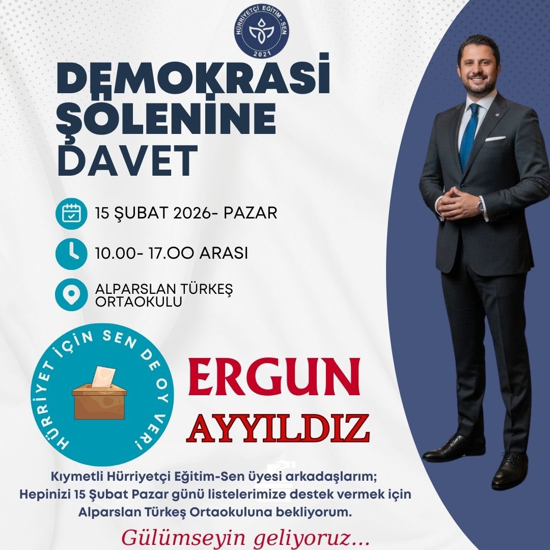 ergun_ayyildiz's tweet photo. Tek karar vericinin üyeler olduğu, hiçbir ideolojik gruplaşmanın olmadığı, hiçbir partinin müdahale edemediği muhteşem demokrasi şölenimizde sandıklara akın edelim.

Sendika HÜRRİYET'TİR.

HÜRRİYET Gülümsetir.😊🤚🏿

#öğretmen
#memur https://t.co/vDuNn8azw0