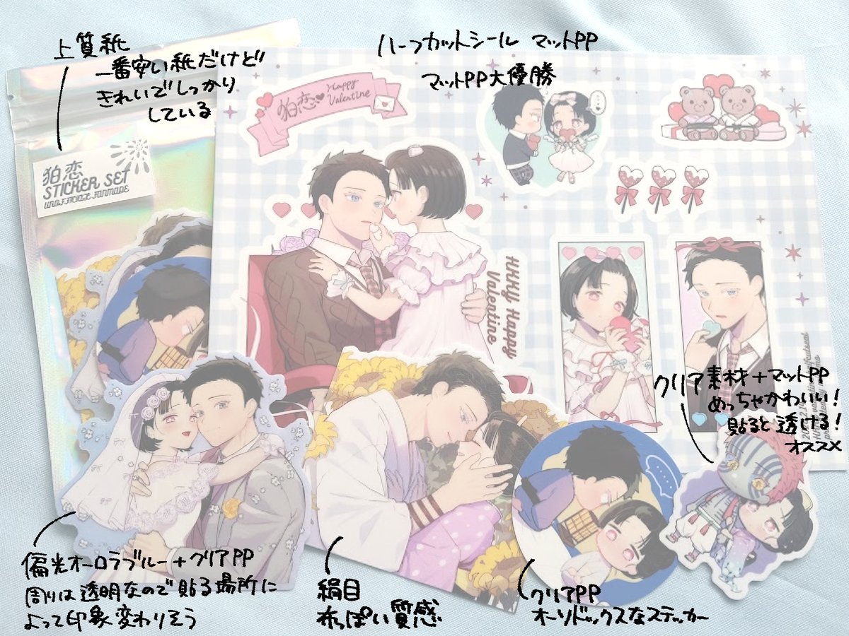 はくこゆでステッカー作ってみたよの感想 