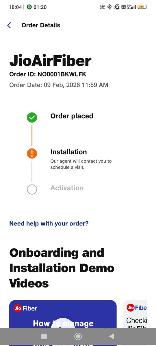 lovesharma62's tweet photo. Very poor service from @JioCare @JIOFIBER8 @reliancejio no one installing jio air fiber in karnal. Even after kvy.. repetitive requests @JioCare https://t.co/8CidTQJdtX