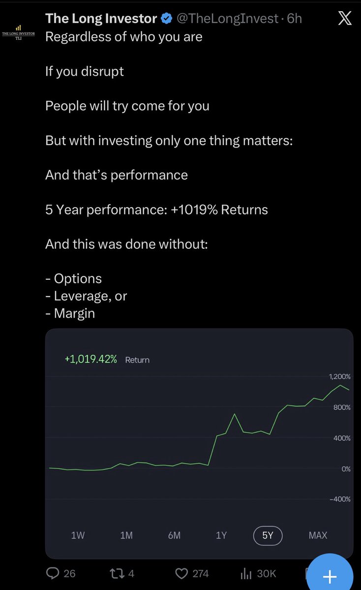 LyesL3's tweet photo. Maybe your portfolio is doing fine — but that hasn’t been the experience for your subscribers.
@TheLongInvest https://t.co/ZcbRO10xY4