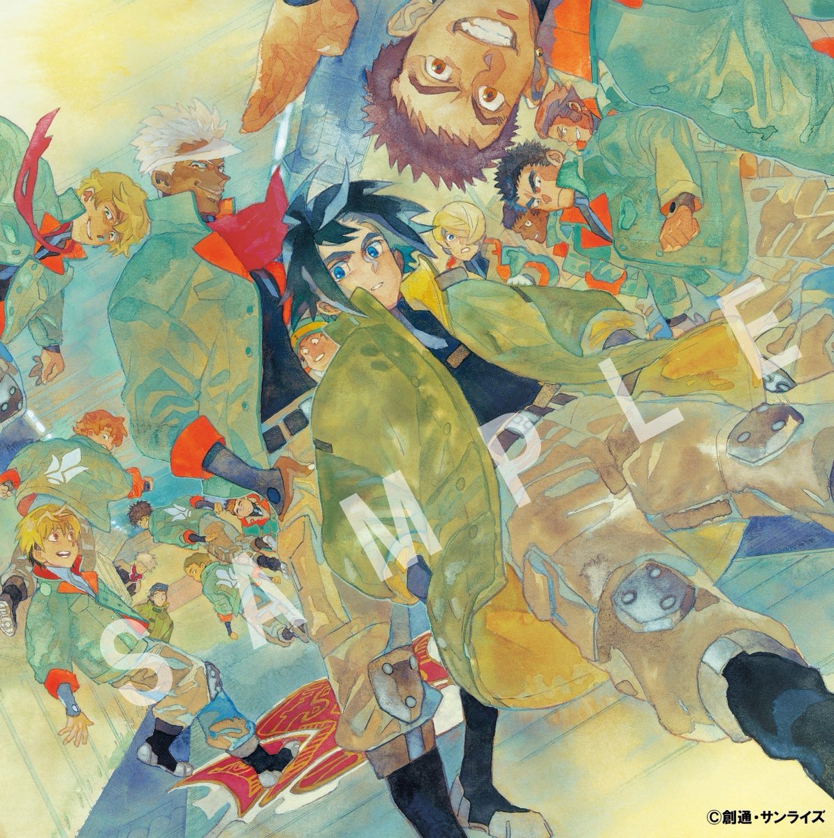 【 本日発売！】
『機動戦士ガンダム 鉄血のオルフェンズ』10th　Anniversary Soundtrack Collection （音楽：#横山克 ）
アナログ盤

🎧キャラクターデザイン原案 #伊藤悠 さんによる渾身の描きおろしイラスト！
🎧#鉄血10周年